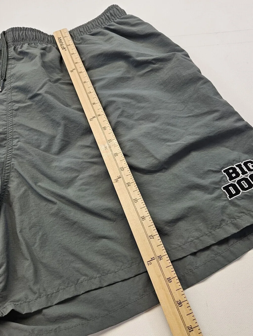 Big Dogs Swim Trunks Shorts Mens 2XL Green Outdoor Pull On Elastic